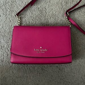 Kate Spade small crossbody purse in magenta